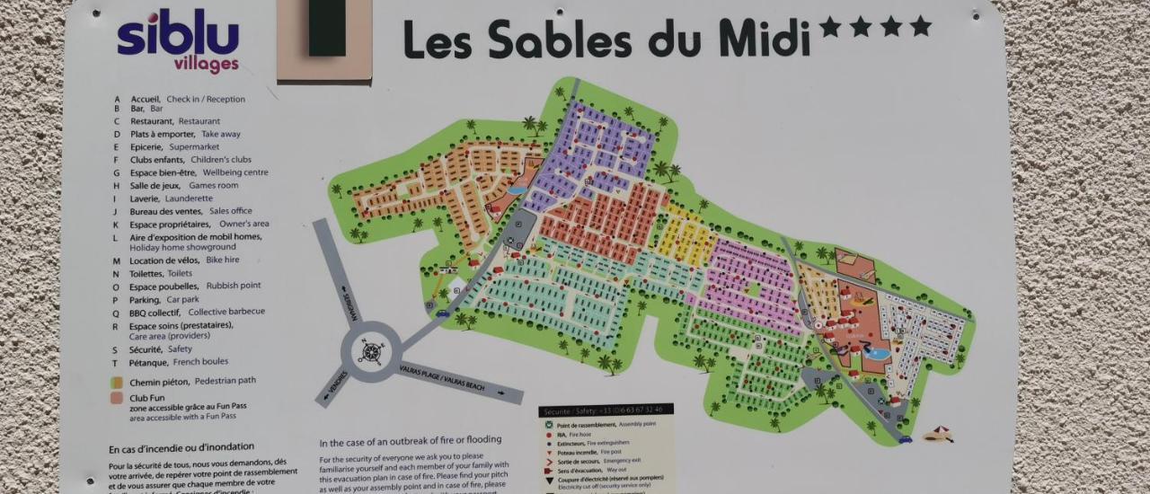 Les Sables Du Midi Hotel Valras-Plage Eksteriør billede