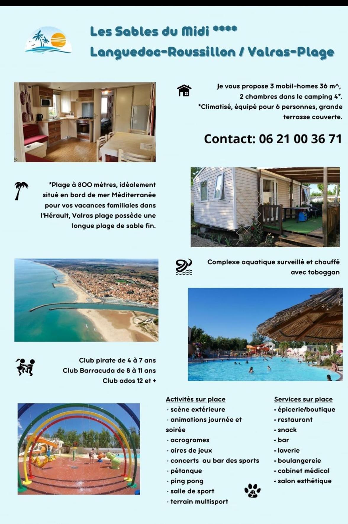Les Sables Du Midi Hotel Valras-Plage Eksteriør billede